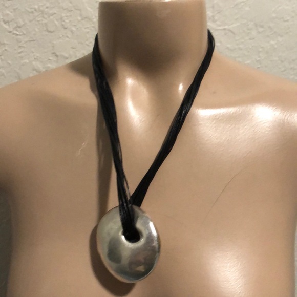 Israel Mod Modernist Silver 925 Pendant Necklace